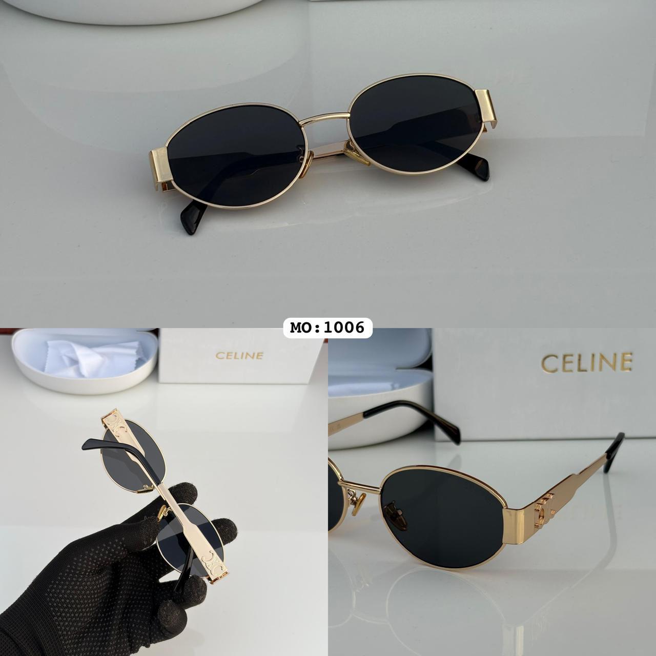 Celine Celebrities Black And Rose Gold Sunglass