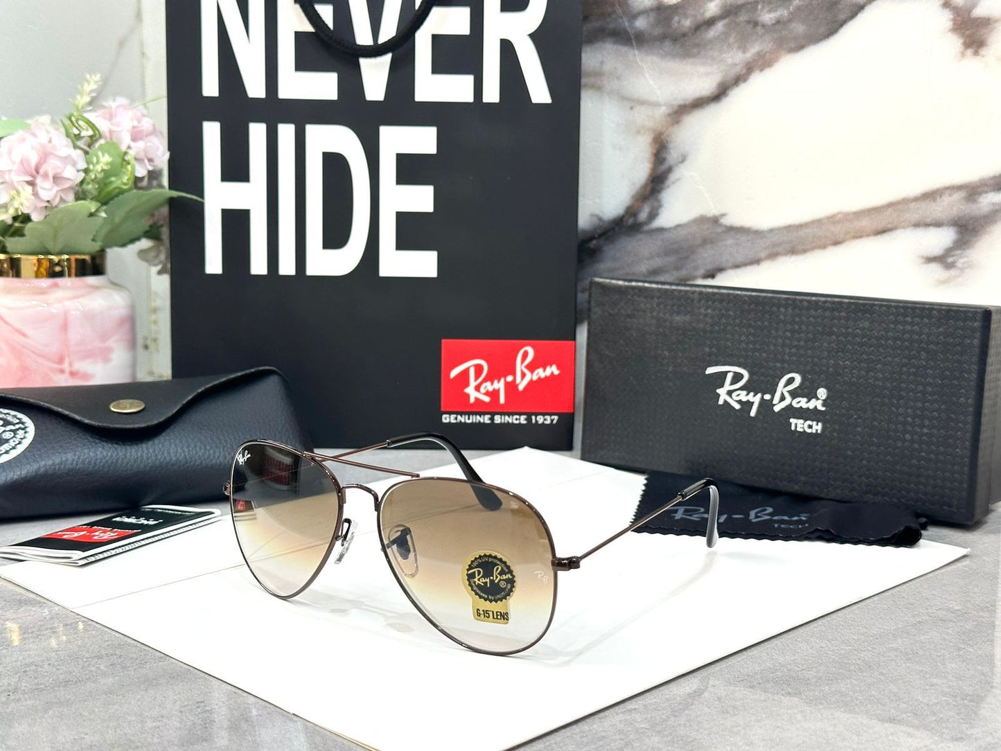 Brown Frame Ray-Ban Sunglasses