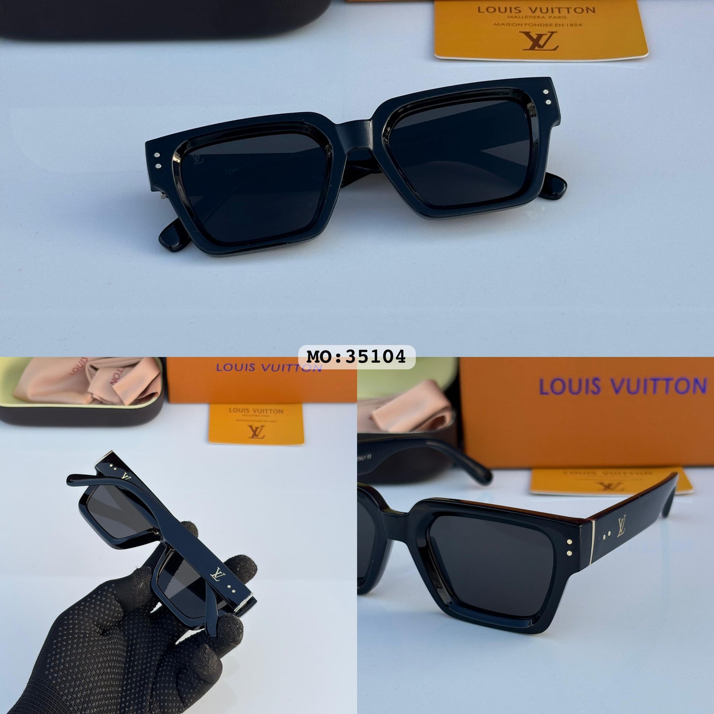 Letest Louis Vuitton Black Shade Square Sunglasses