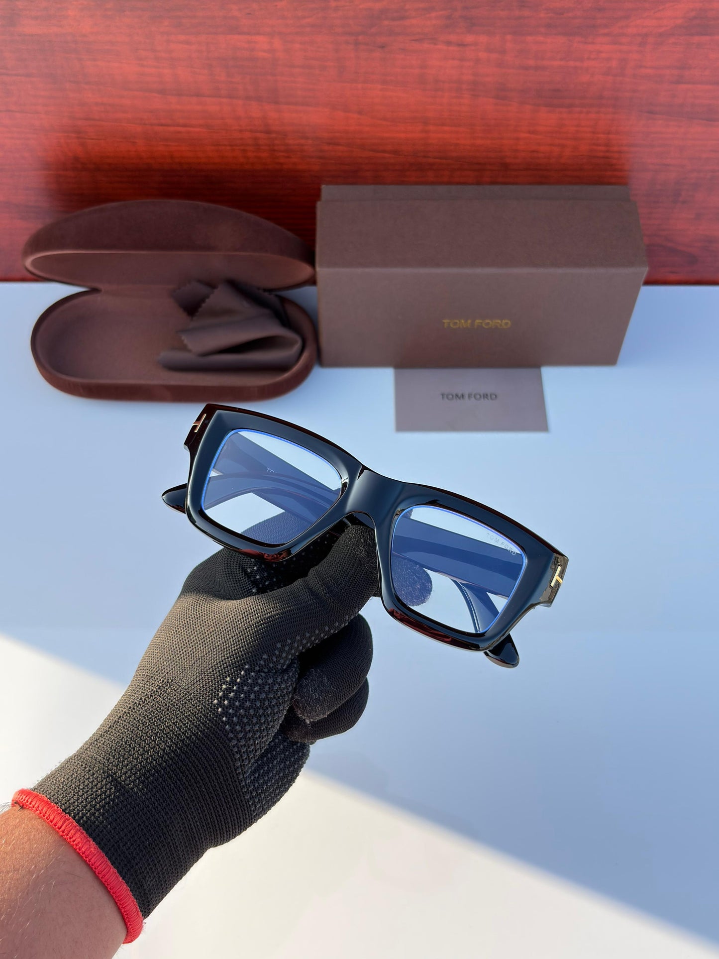 Tom Ford Eyewear Transparent Lens Sunglasses