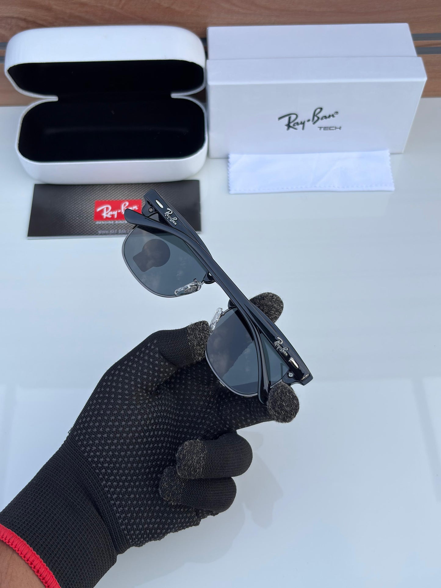 Vacation Ray Ban Full Black Square Shape Sunglasses