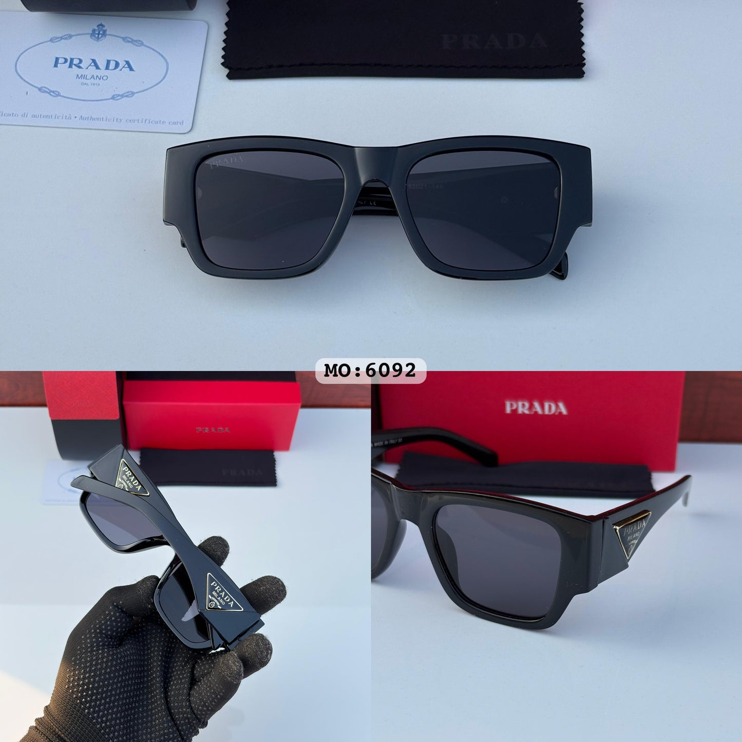 Prada Celebrity Full Black Sunglasses