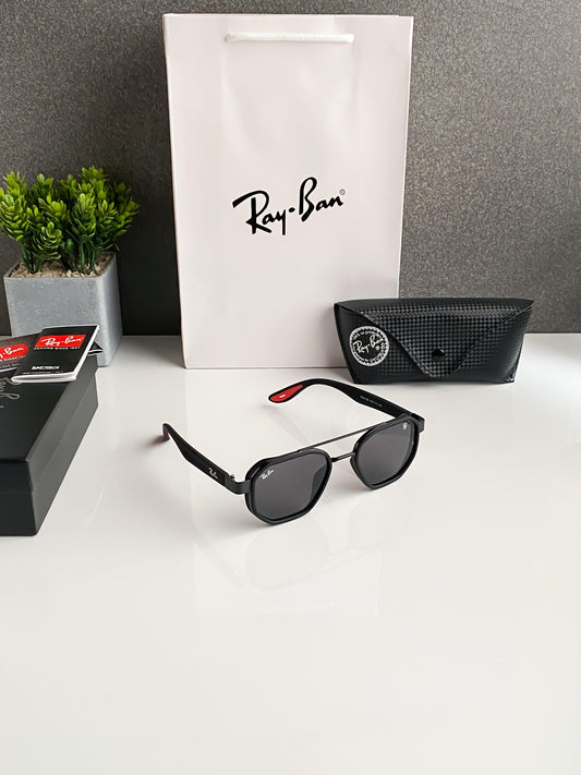 Branded Ray Ban Square Black Sunglasses