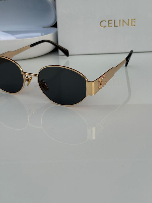 Celine Celebrities Black And Rose Gold Sunglass