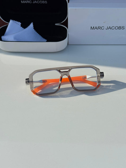 Marc Jacobs Transparent And Orange Frame Sunglasses