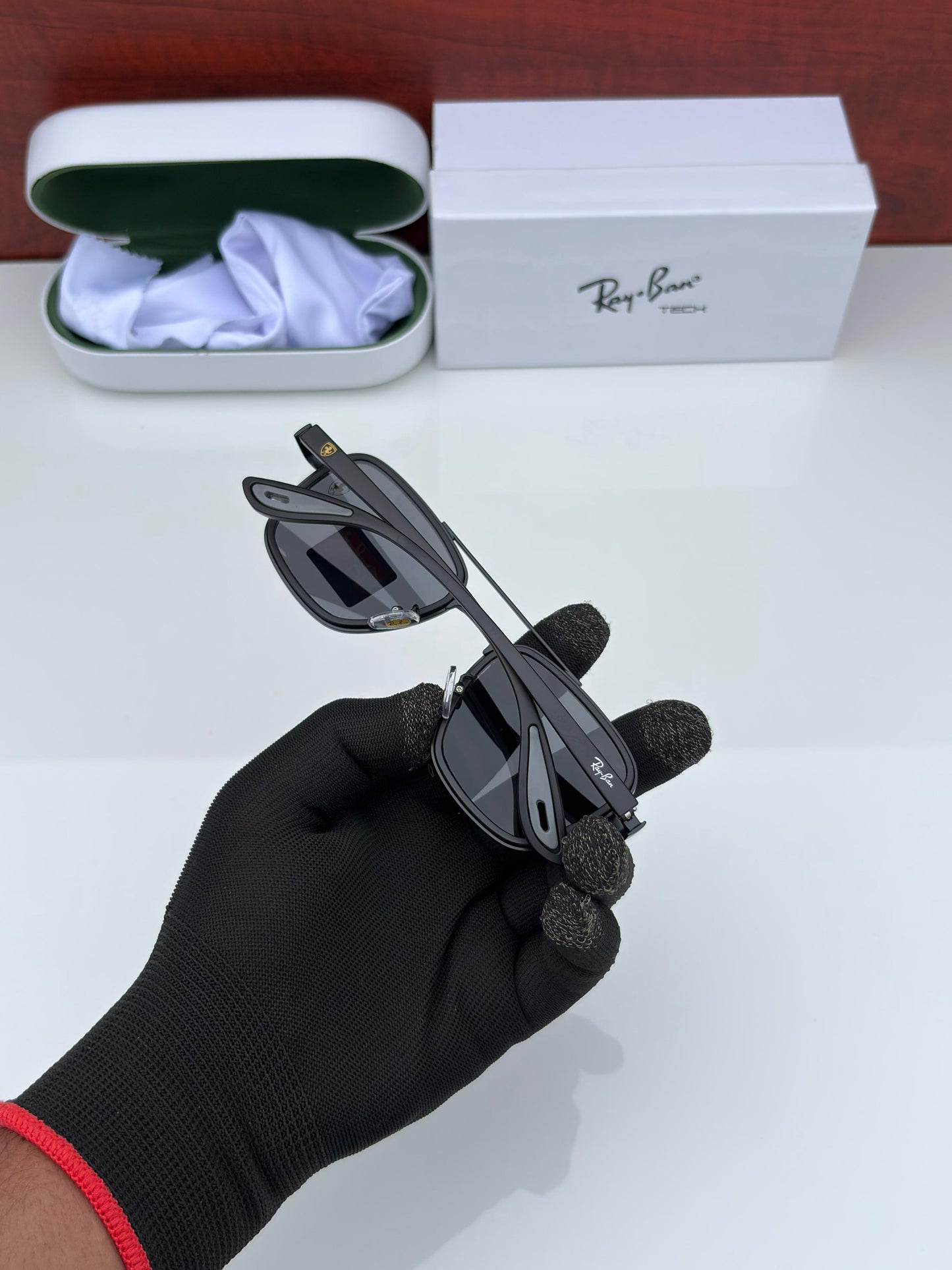 Letest Ray Ban Black Shade Square Sunglasses