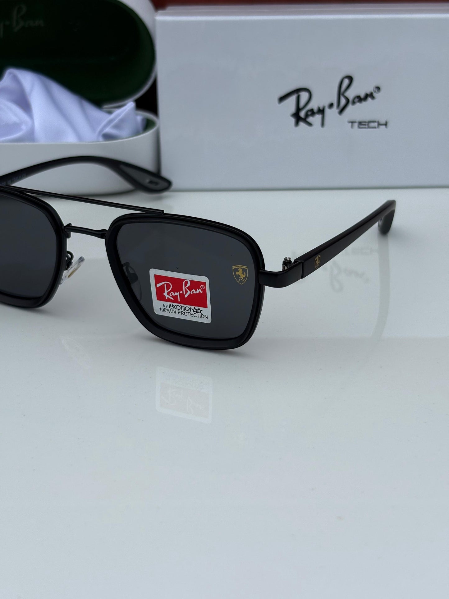 Letest Ray Ban Black Shade Square Sunglasses