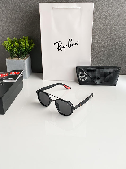Branded Ray Ban Square Black Sunglasses