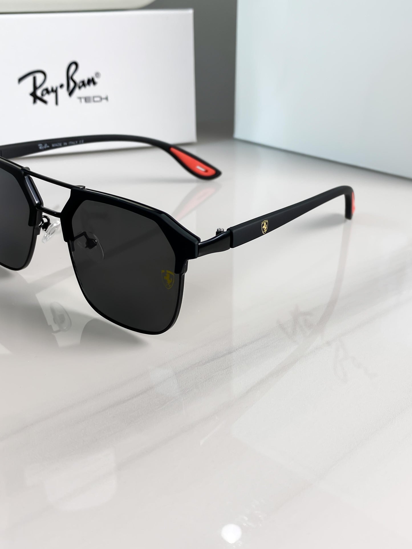 Formal Ray Ban Black Square Sunglasses