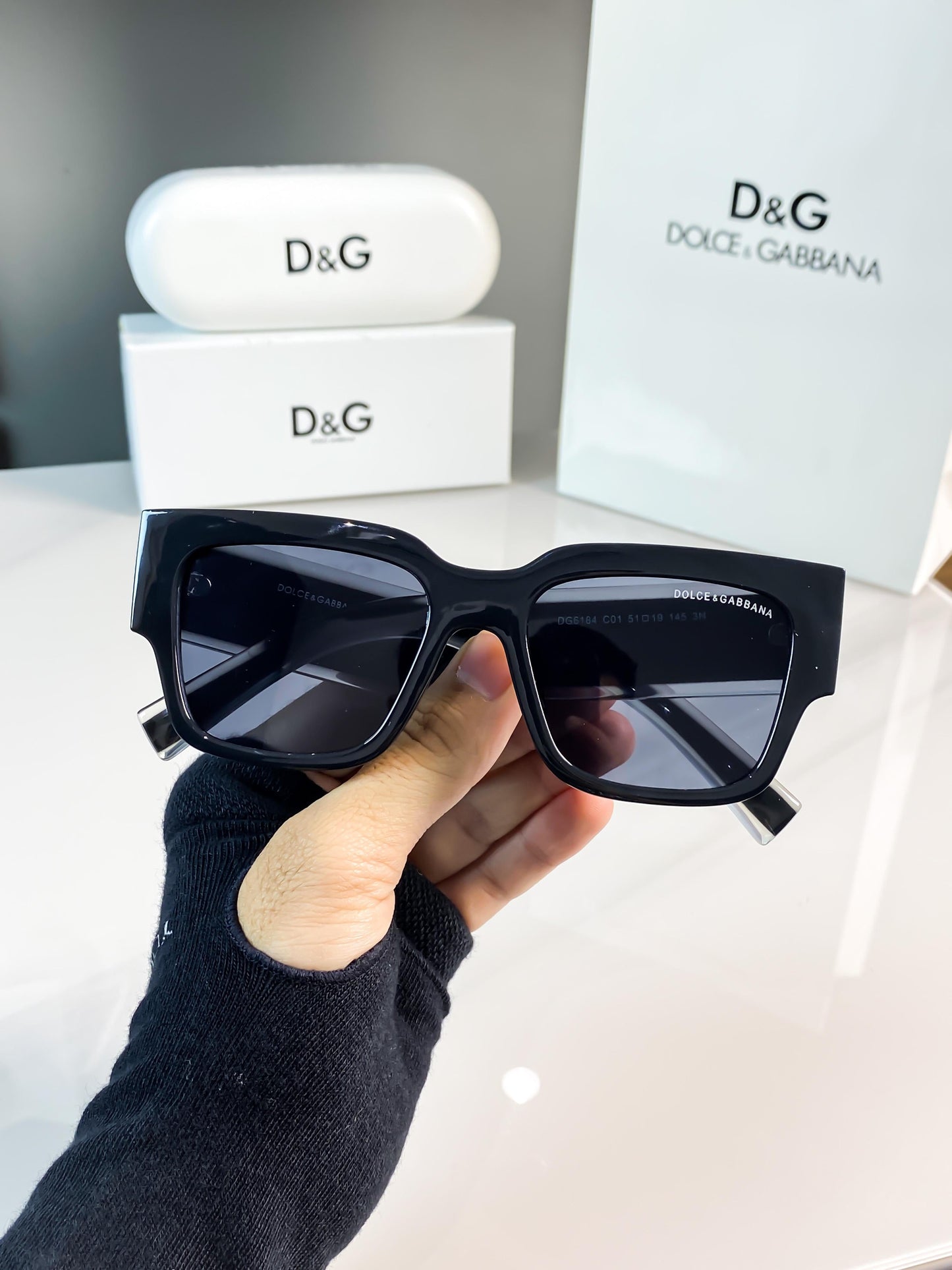 Dolce & Gabbana Water Black Sunglass