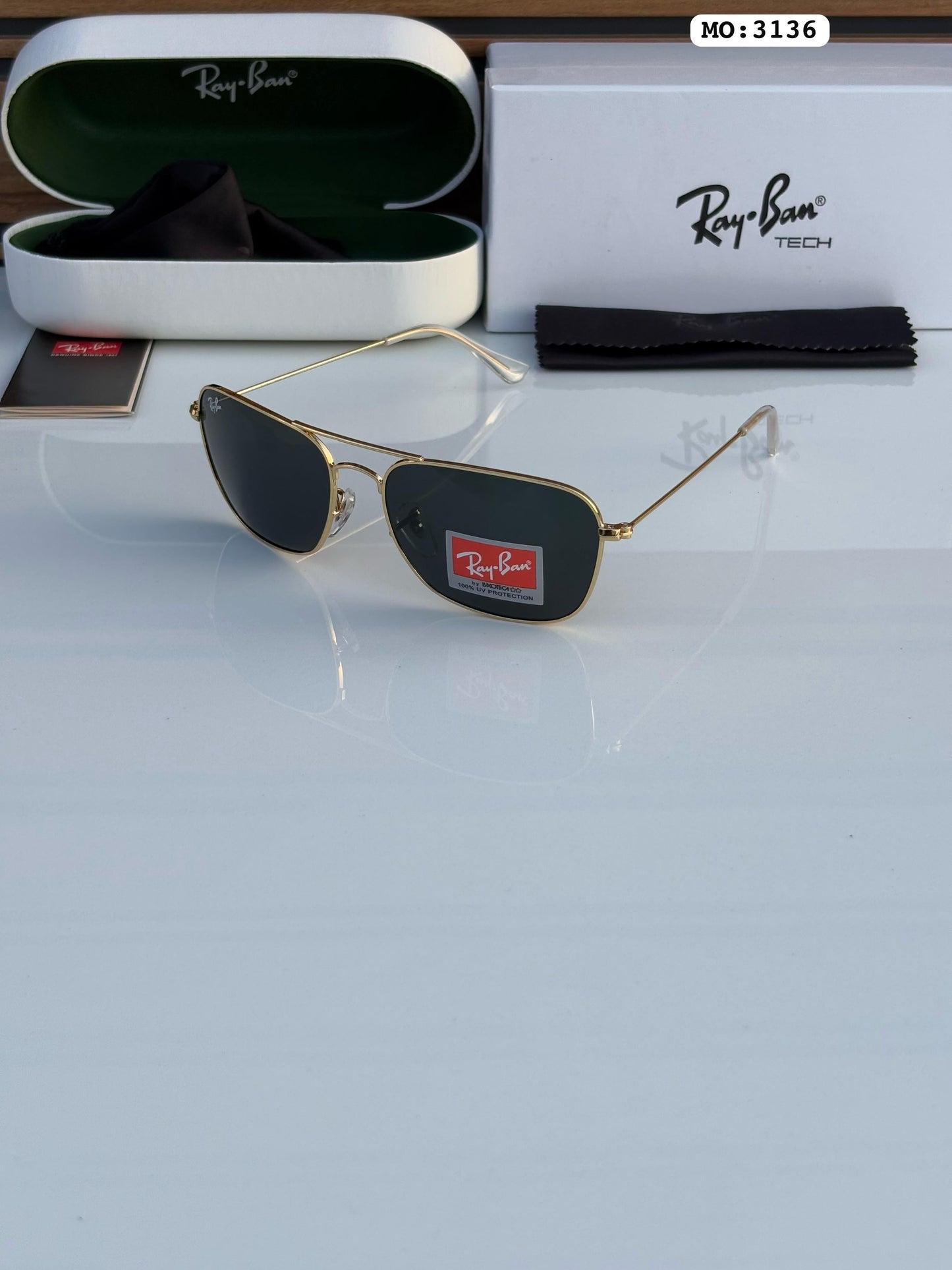 Ray - Ban Black Unisex Sunglasses