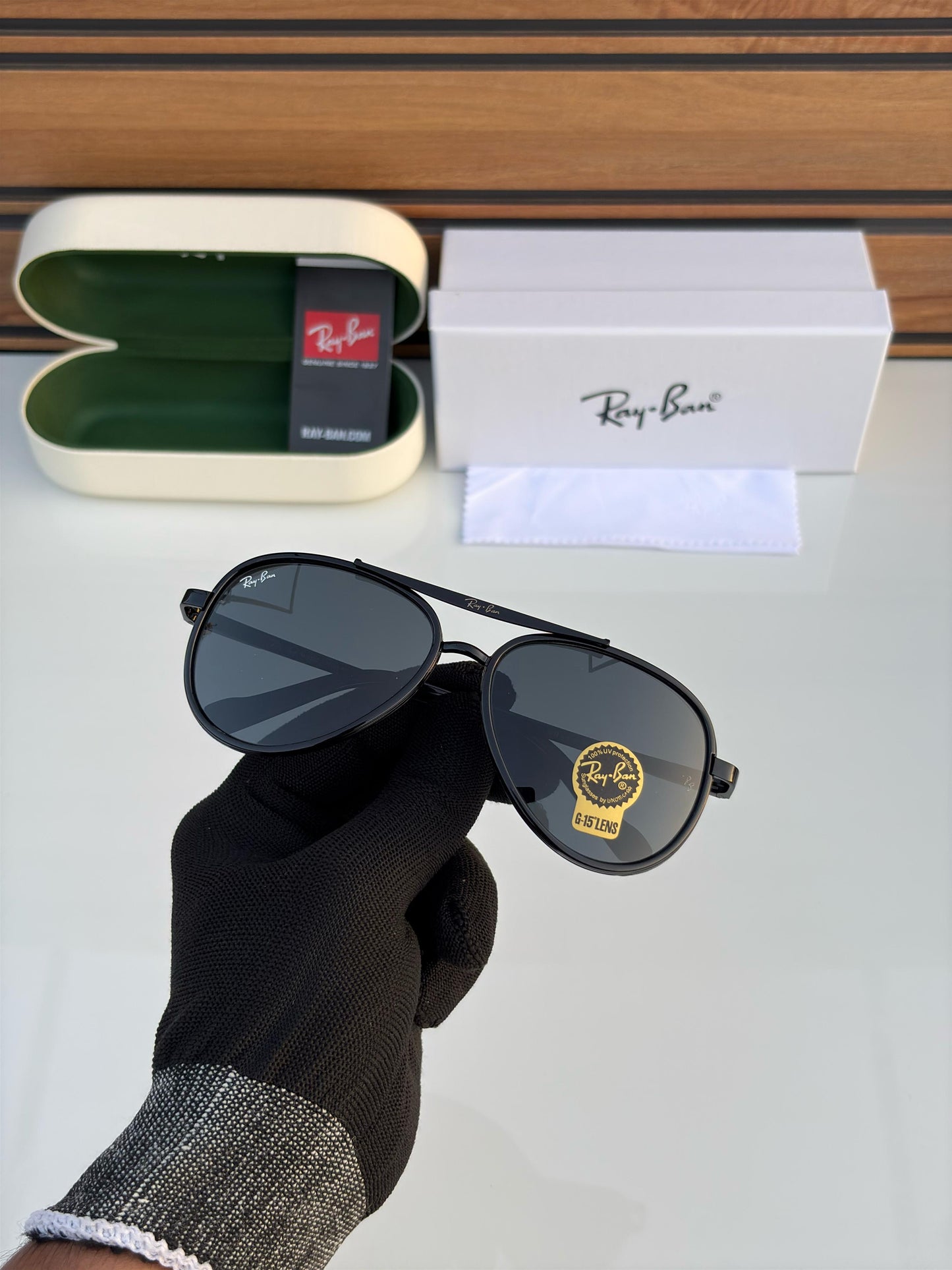 Ray - Ban Black Unisex Sunglasses