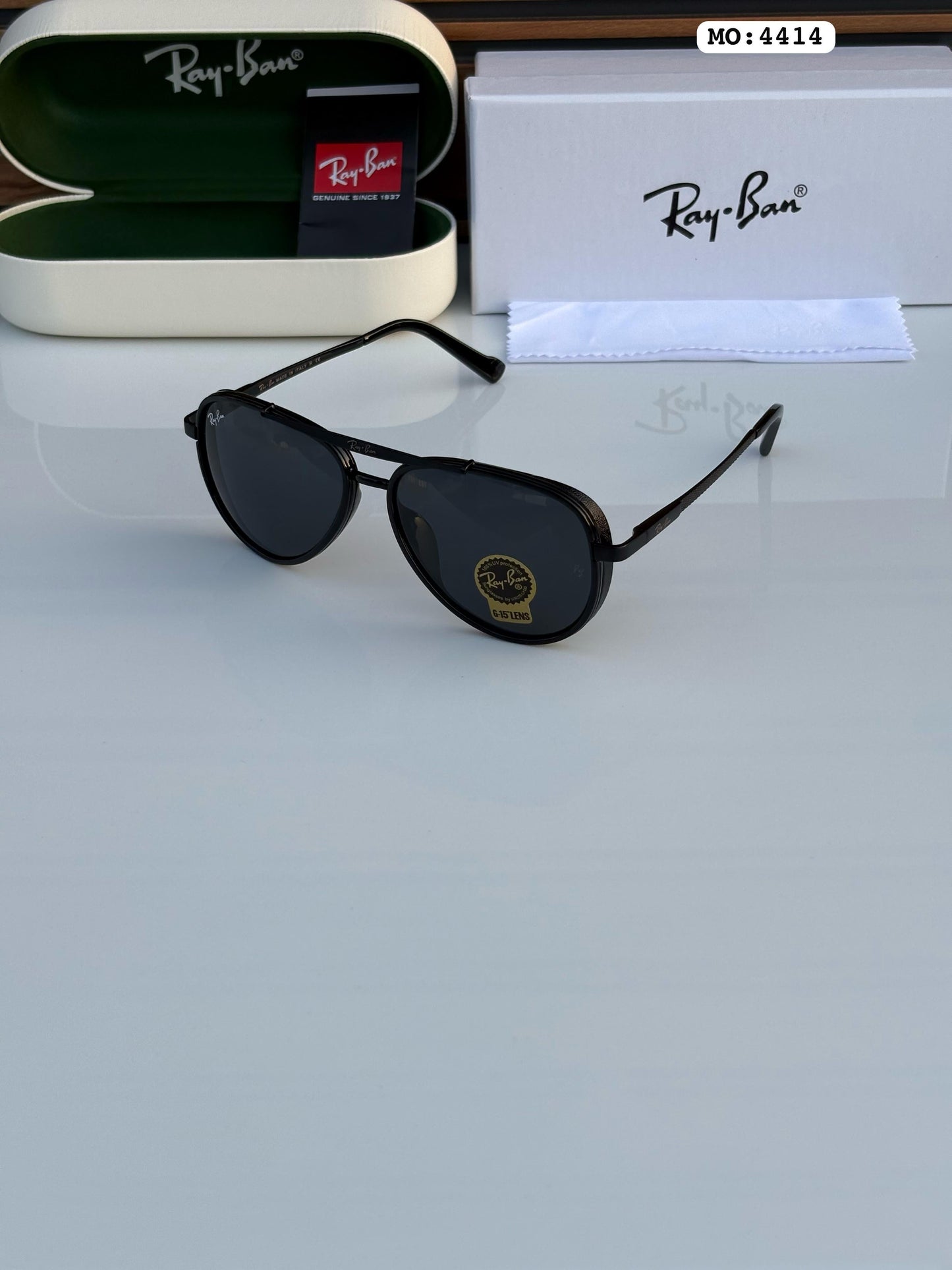 Ray - Ban Black Unisex Sunglasses