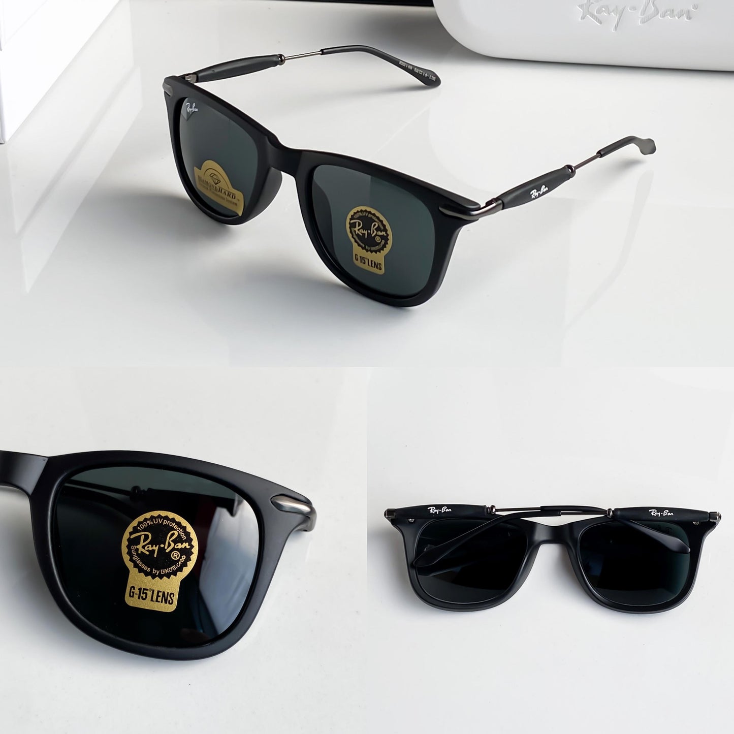 Letest Ray-Ban Black Frame Wayfarer Sunglass