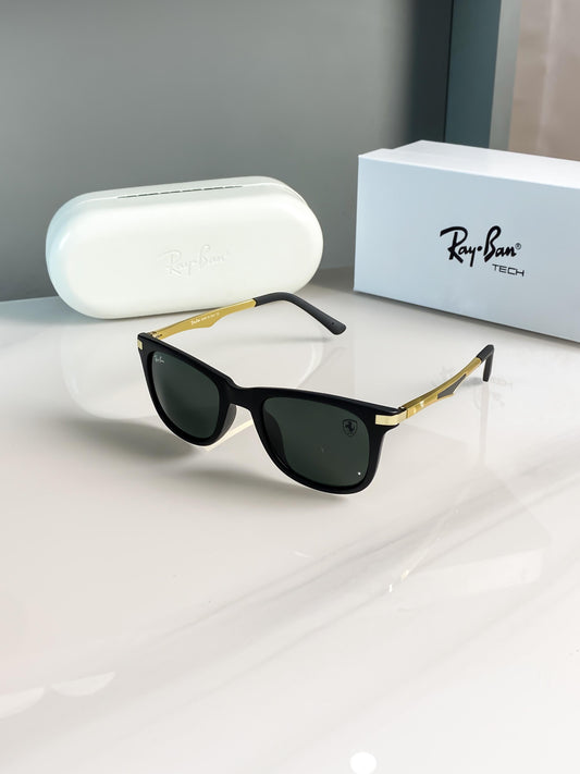 Trendy Ray-Ban Black Frame Wayfarer Sunglasses