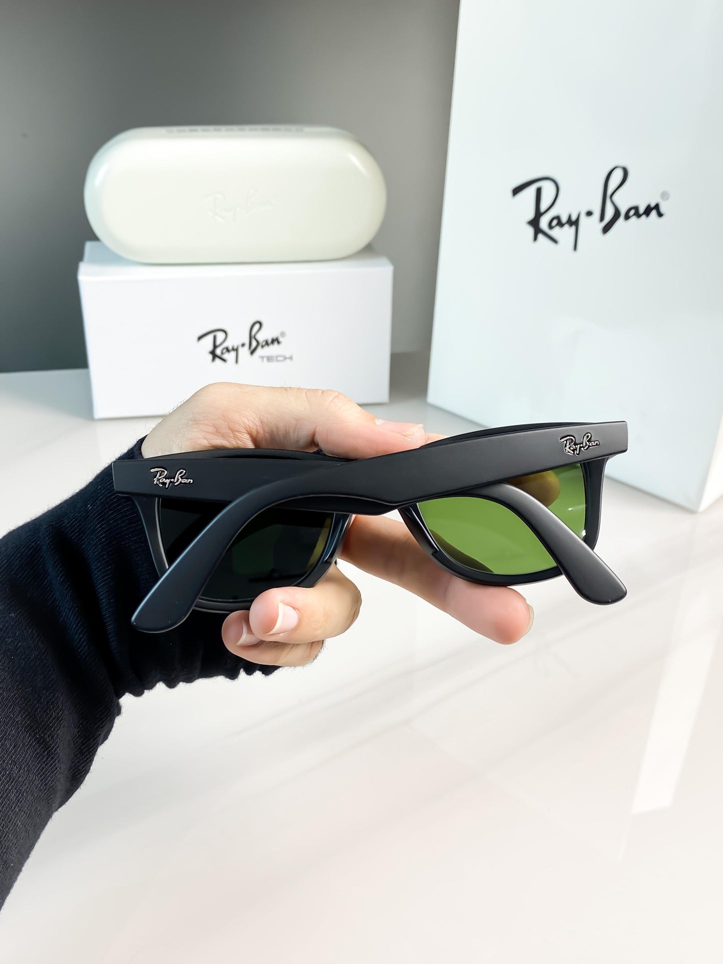 Wayfarer Ray Ban Green Sunglasses
