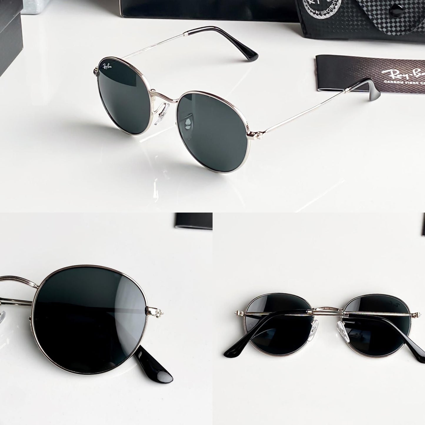 Fashion Ray Ban Black Round Sunglasses