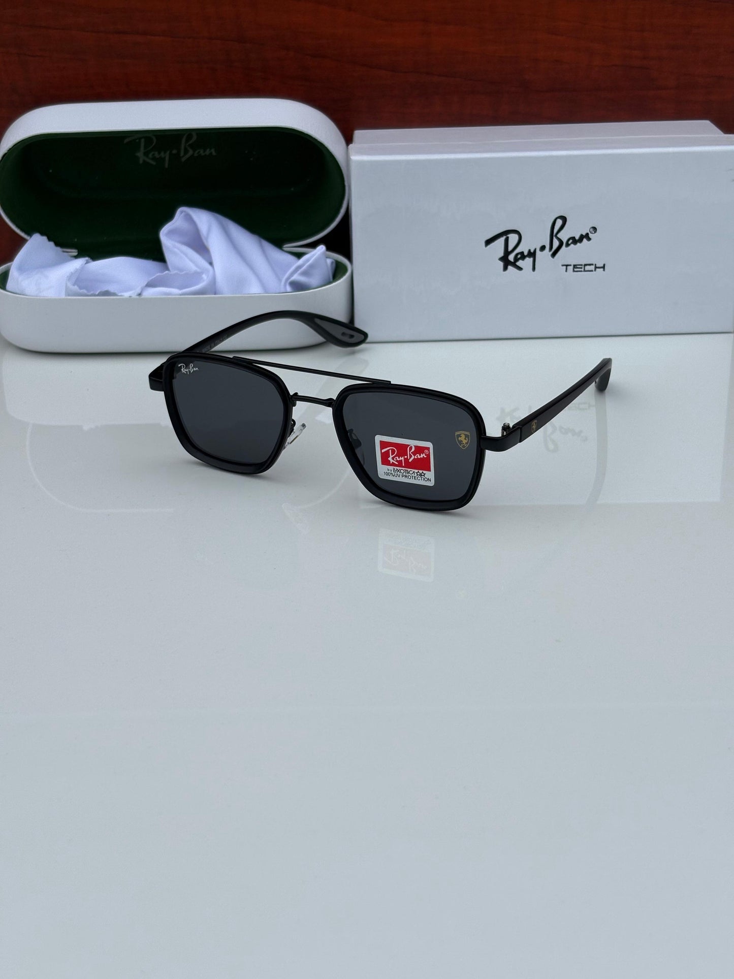 Letest Ray Ban Black Shade Square Sunglasses