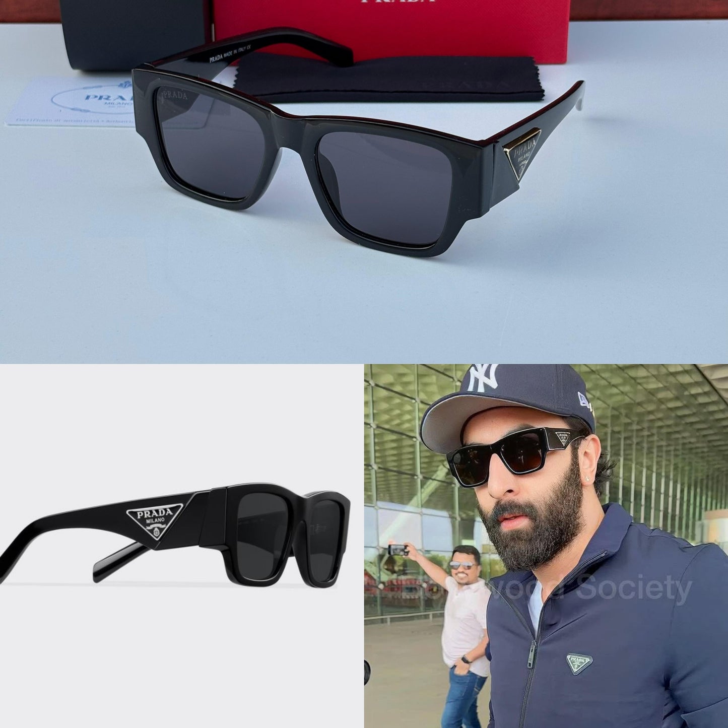 Prada Celebrity Full Black Sunglasses