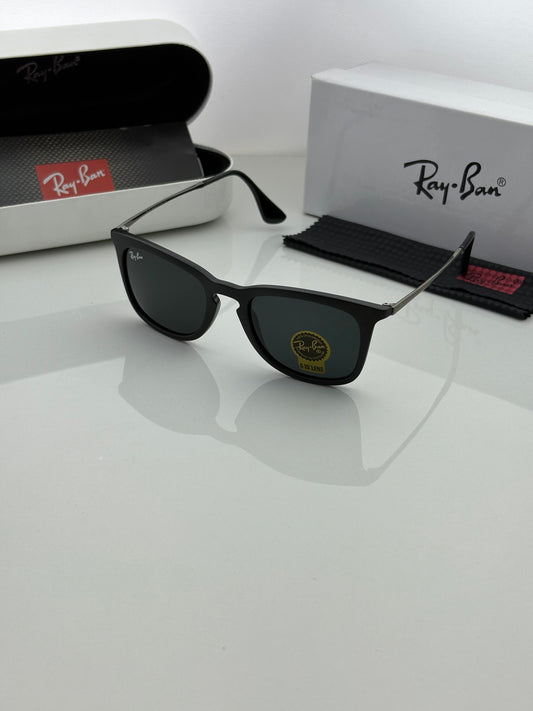 New Ray Ban Black Square Frame Sunglasses