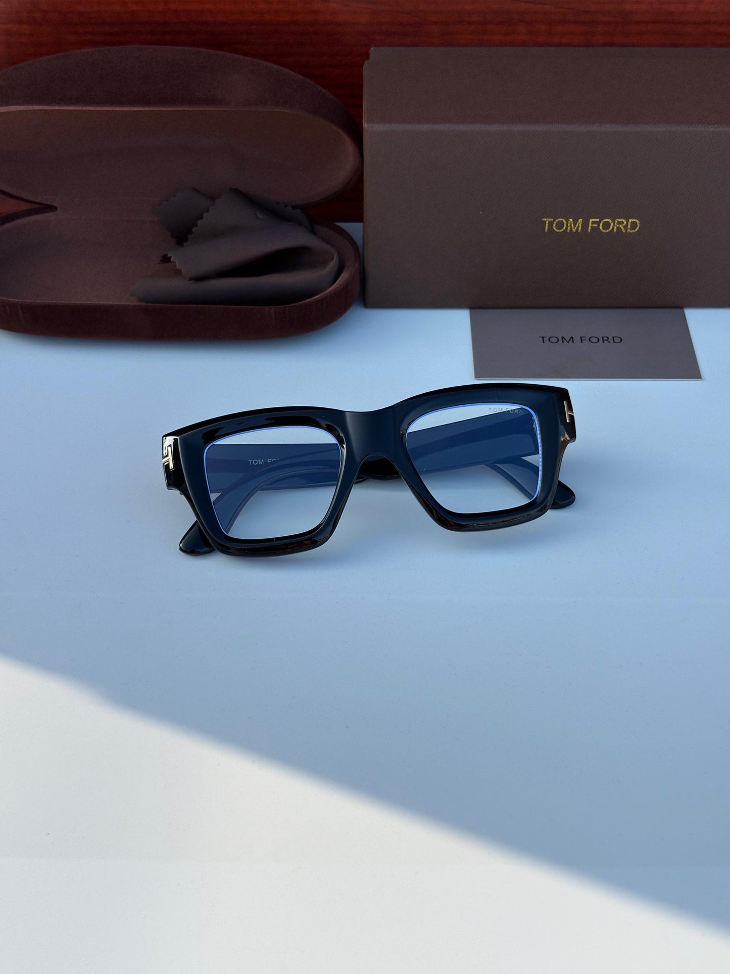 Tom Ford Eyewear Transparent Lens Sunglasses