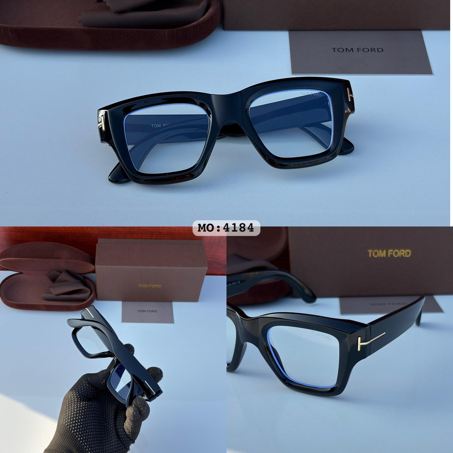 Tom Ford Eyewear Transparent Lens Sunglasses