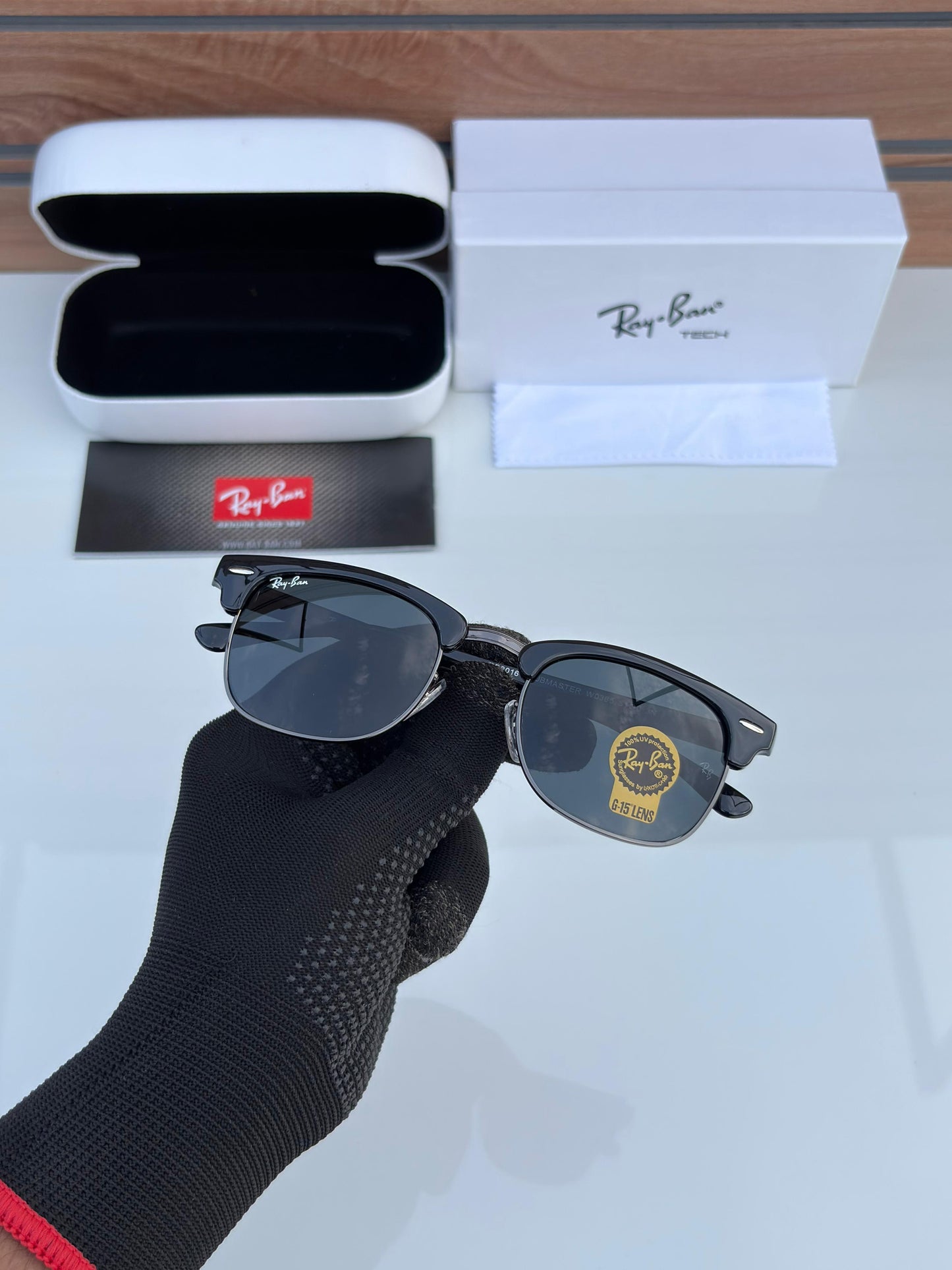 Vacation Ray Ban Full Black Square Shape Sunglasses