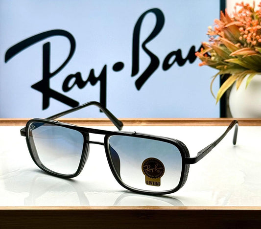 Ray B-an Sky Blue Lens Square Sunglass