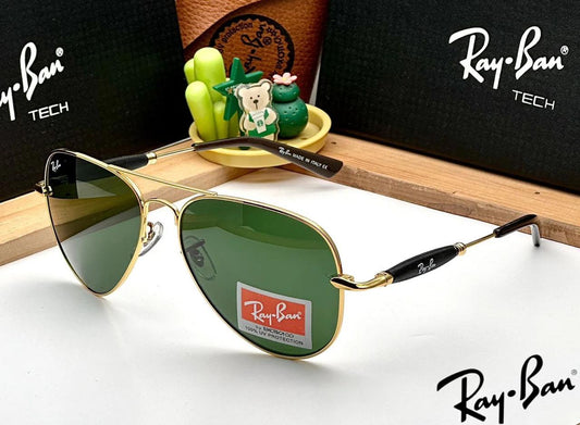 Signature Ray Ban Green Round Lens Sunglass