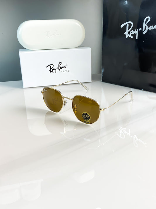 New Ray - Ban Blue Gold Aviator Sunglasses