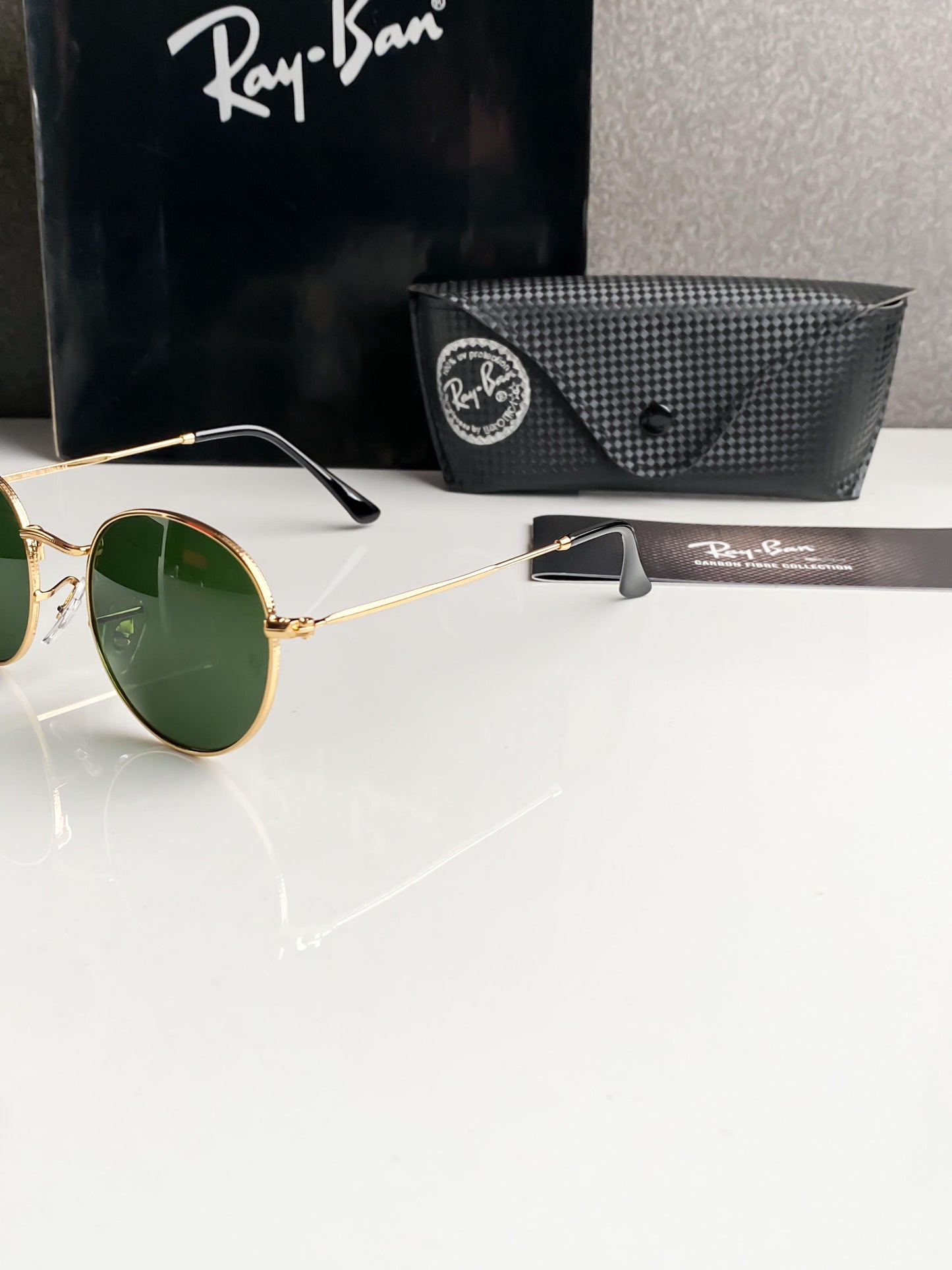 Personalised Ray Ban Green Sunglasses