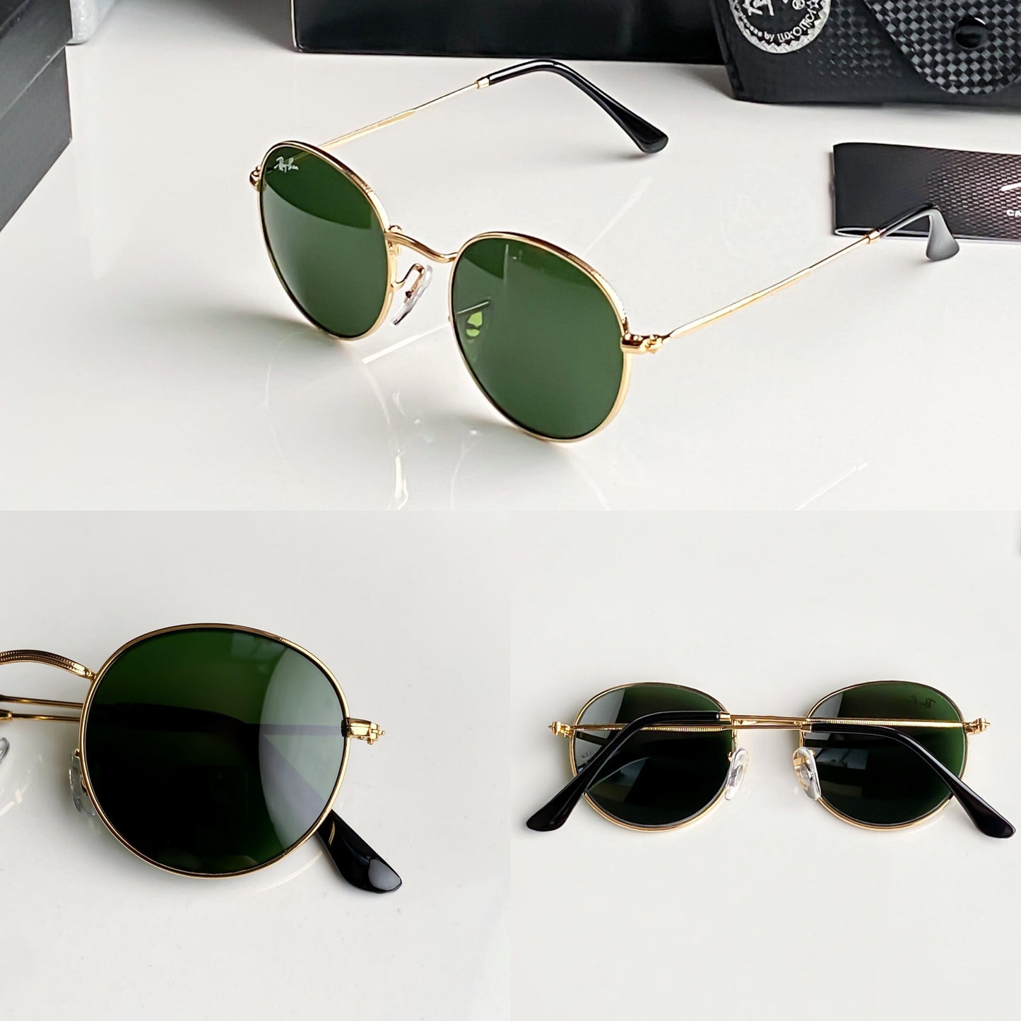 Personalised Ray Ban Green Sunglasses